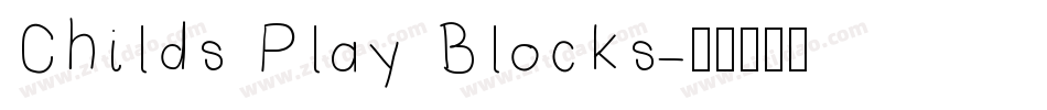 Childs Play Blocks字体转换